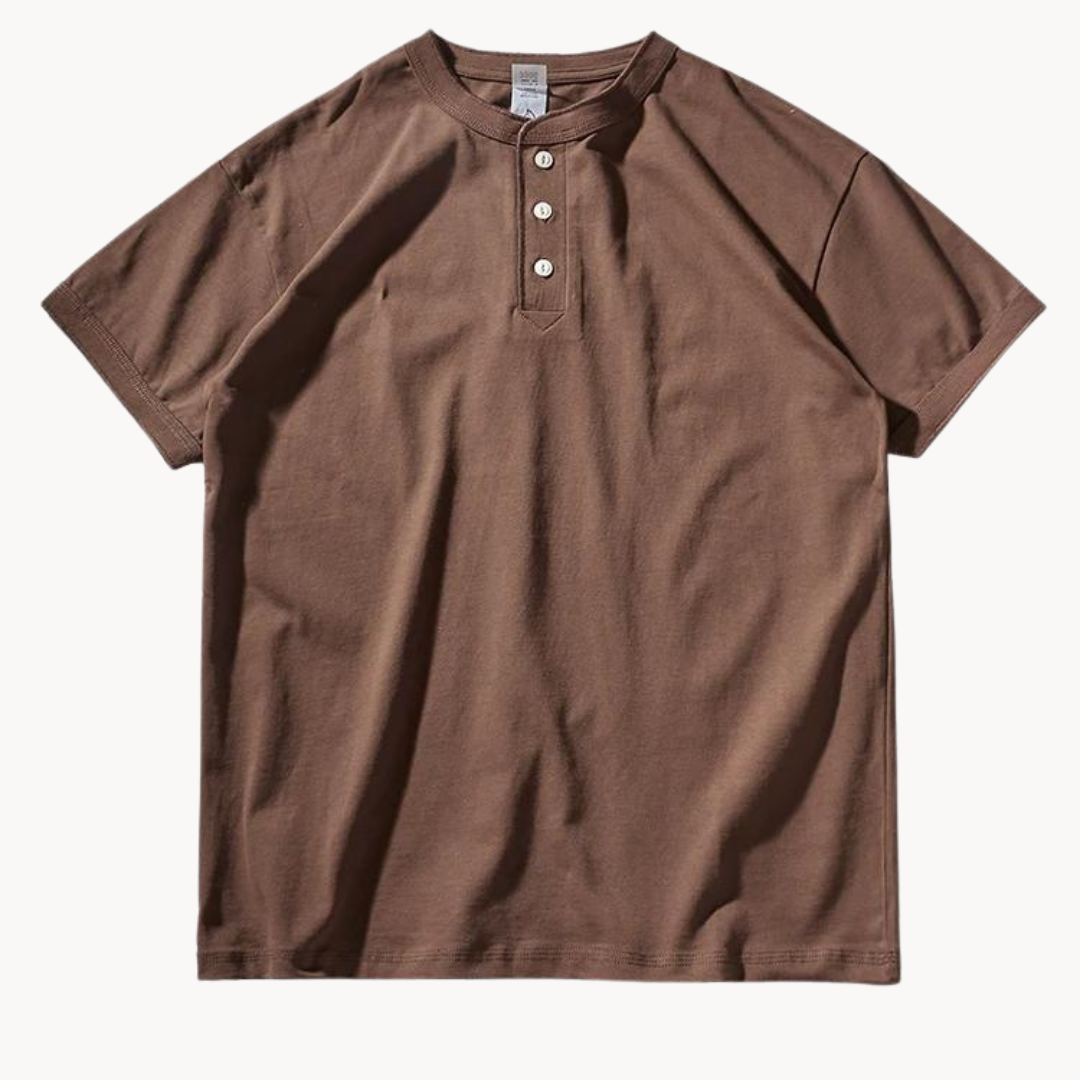 Atlas - Canyon Henley Cotton Tee