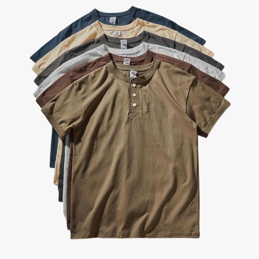 Atlas - Canyon Henley Cotton Tee