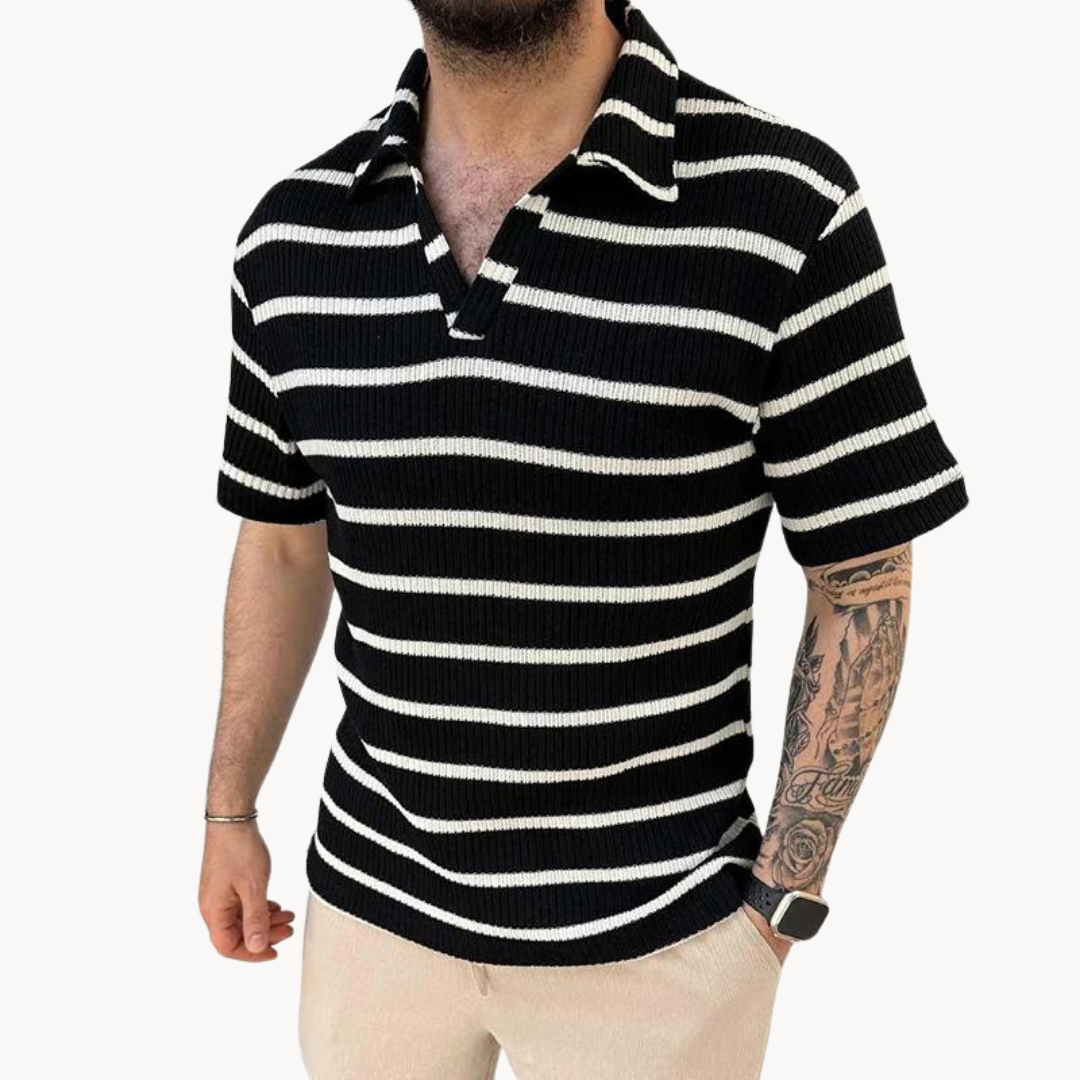 Atlas - Stonebrook Stripe Polo