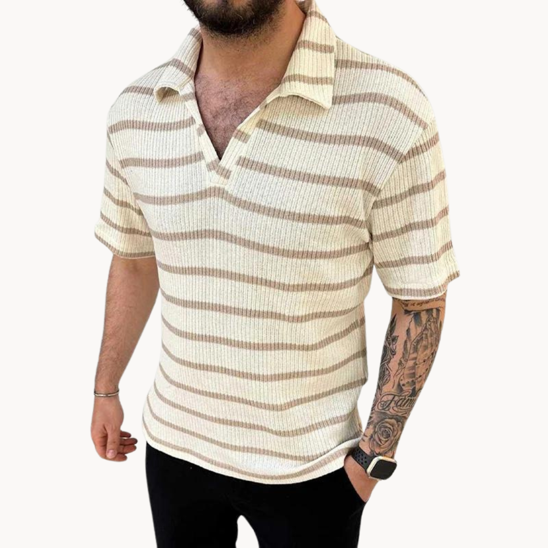 Atlas - Stonebrook Stripe Polo