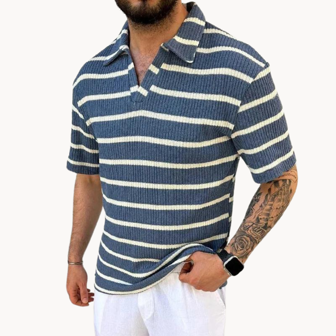 Atlas - Stonebrook Stripe Polo