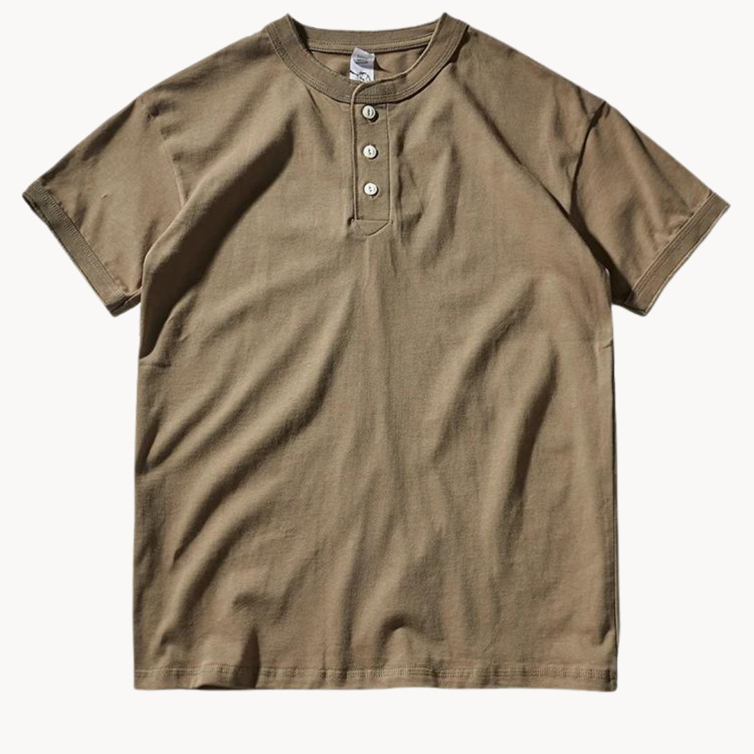 Atlas - Canyon Henley Cotton Tee