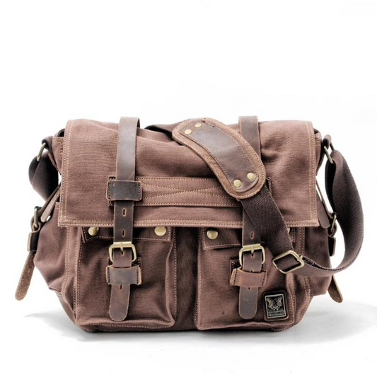 Atlas - Explorer Canvas Leather Bag