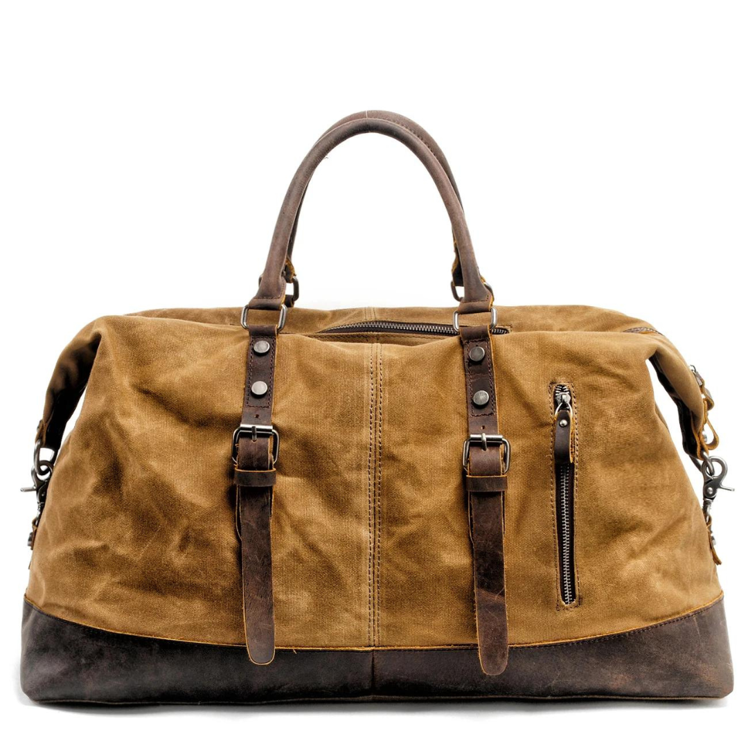 Carter & Co. - Kingsley Luxe Canvas Leather Duffle Bag