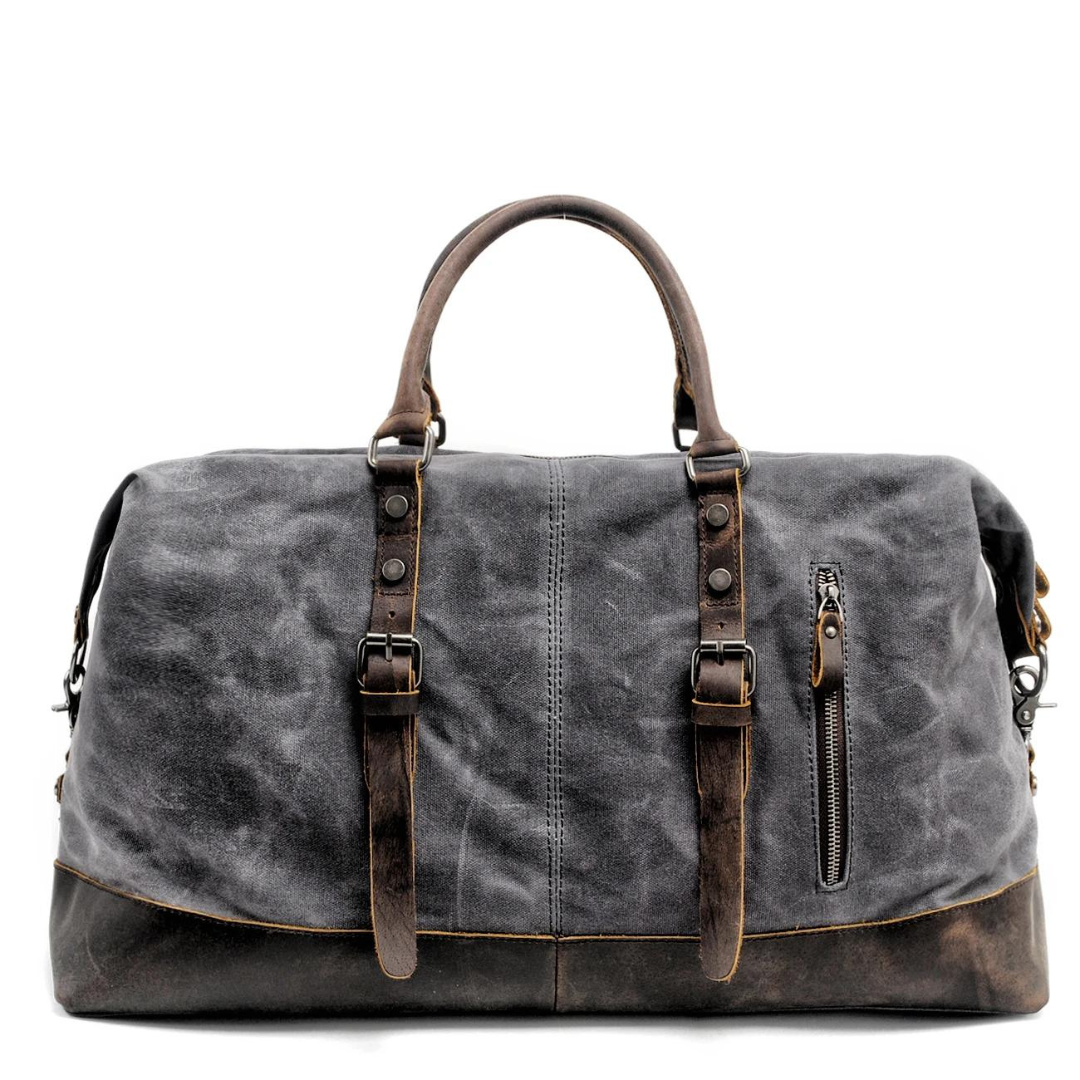 Carter & Co. - Kingsley Luxe Canvas Leather Duffle Bag