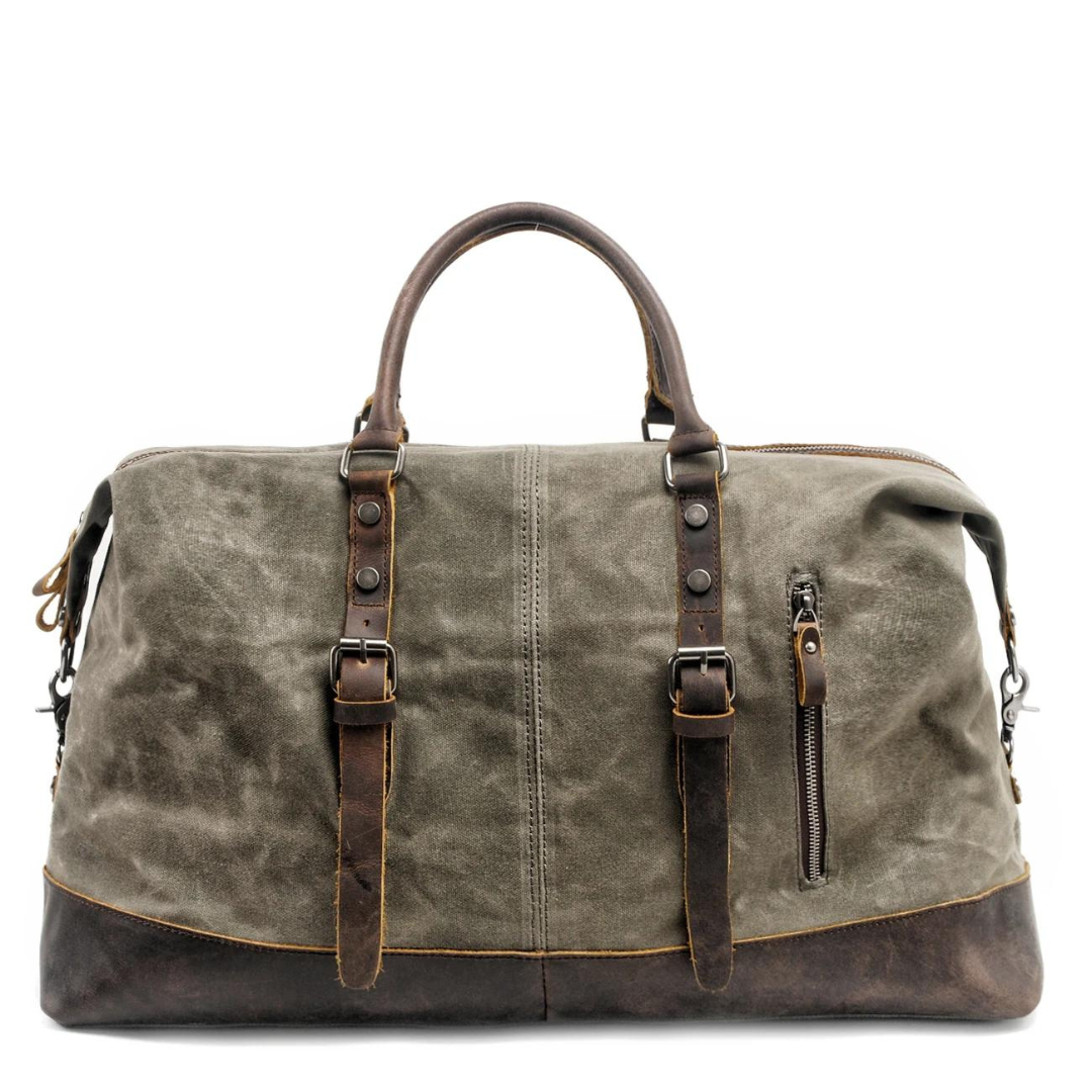 Carter & Co. - Kingsley Luxe Canvas Leather Duffle Bag