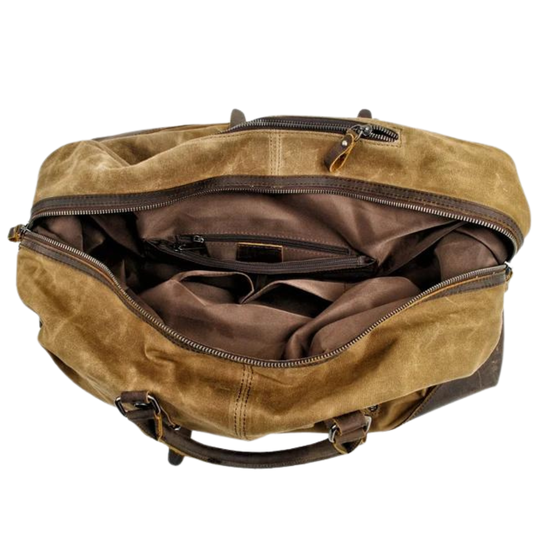 Carter & Co. - Kingsley Luxe Canvas Leather Duffle Bag