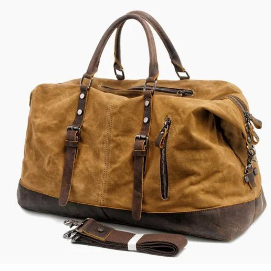 Carter & Co. - Kingsley Luxe Canvas Leather Duffle Bag