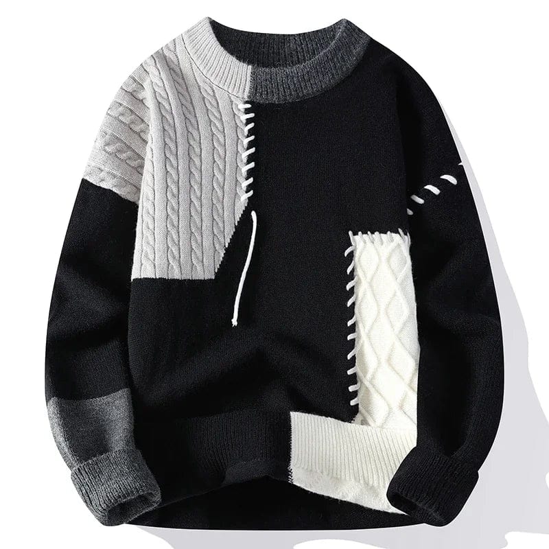 Luca Verdi - Patchwork Knit Sweater