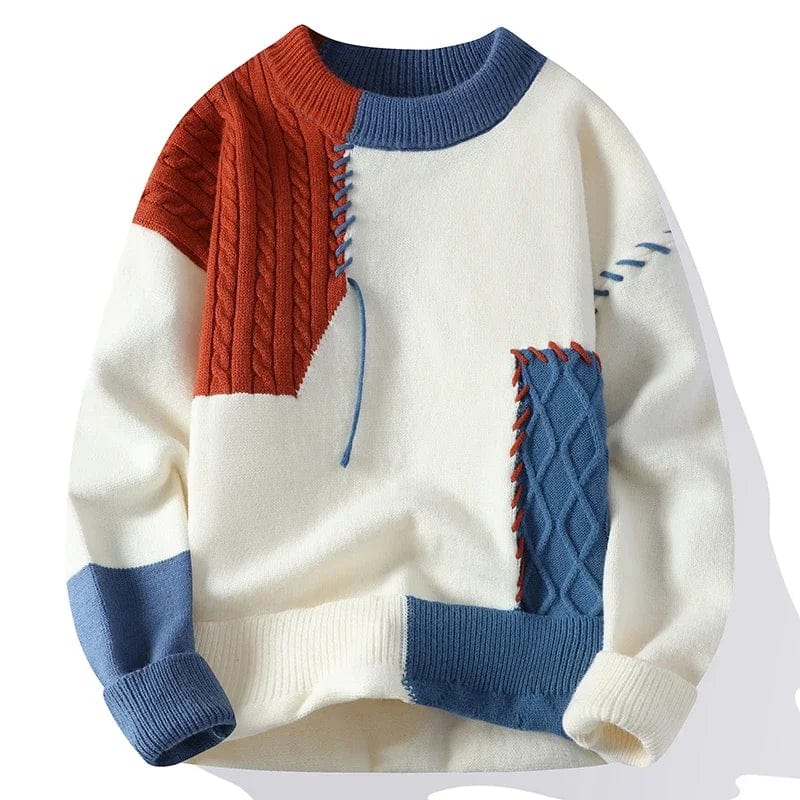 Luca Verdi - Patchwork Knit Sweater