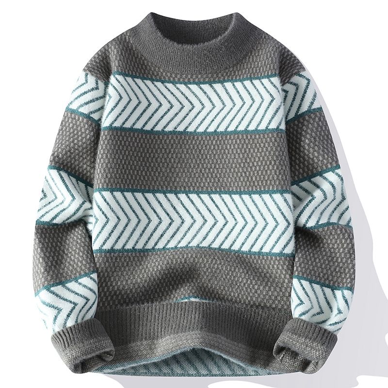 Atlas - Herringbone Luxe Turtleneck Sweater